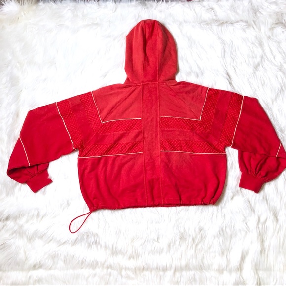 😍 RARE Free People RED Win Win Hoodie!! - Picture 4 of 8